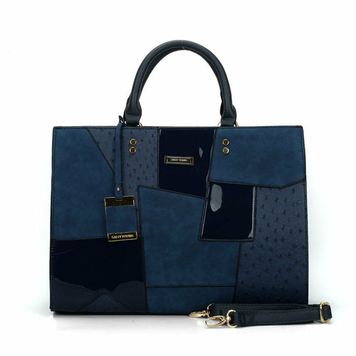 Geometric Pattern Single Shoulder Stitching Ladies Handbag