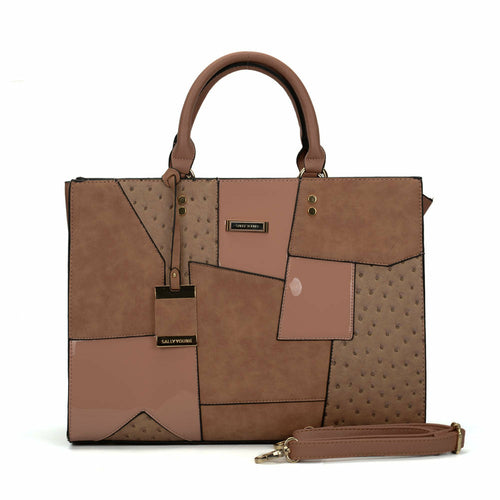 Geometric Pattern Single Shoulder Stitching Ladies Handbag